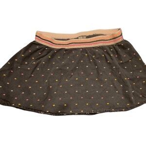 healthtex Black Skater Skort with Pink & Yellow Dot Accents